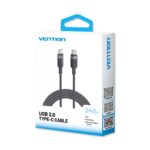 Kabel USB-C do USB-C 2.0 PD 3.1 Vention 5A 240W 1m czarny - imagine 3