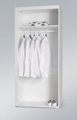 Cama wardrobe SAMBA white/black gloss - imagine 3