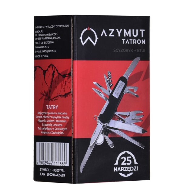 Pocket knife AZYMUT Tatron - 25 tools + belt pouch (HK20017BL) - imagine 10