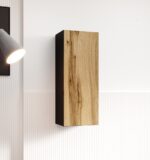 Cama cabinet VIGO  90  full 90/35/32 black/wotan oak - imagine 2