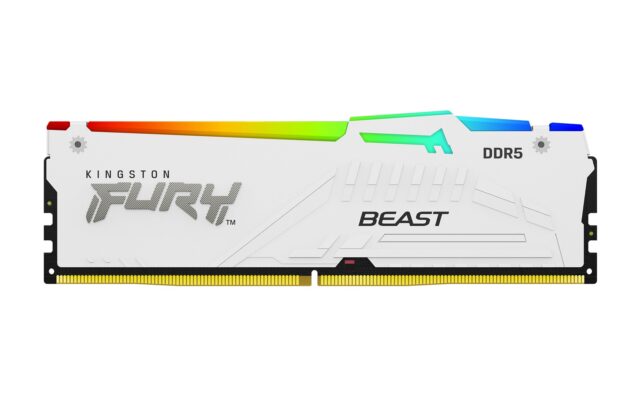 Kingston Technology FURY Beast 64GB 6000MT/s DDR5 CL36 DIMM (Kit of 2) White RGB EXPO - imagine 3