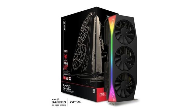 Graphics card. XFX Mercury RX 9070XT OC RGB 16 - imagine 3