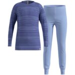 Thermal underwear – Odlo Set long ACTIVE WARM SET size 104 cm Navy blue - imagine 2
