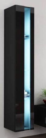 Cama Shelf unit VIGO NEW 180/40/30 black/black gloss - imagine 5