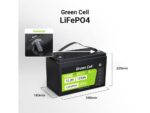 Green Cell Žalias Cell CUBE LiFePO4 125Ah 12 8V 1600Wh liio geležies fosfato baterija kemperiui  sauls energijai  neprijungtai prie tinklo  laivui Lithium Iron Phosphate (LiFePO4) 12.8 V - imagine 4