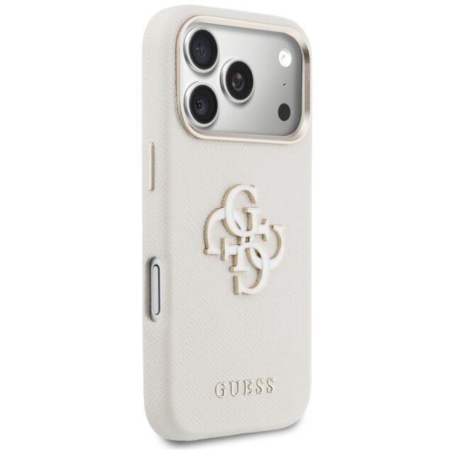 Case Guess FW Resin Logo for iPhone 17    Pro beige - imagine 4