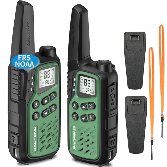 Walkie-Talkie Baofeng BF-T25E Green  2 pieces - imagine 11
