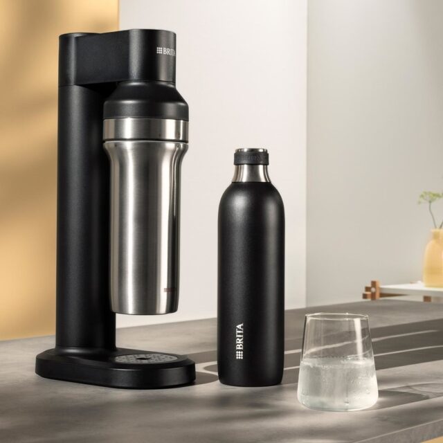 Brita sodaTRIO bottle (1 l; black) - imagine 5