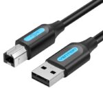 Vention USB 2.0 A Male to B Male Cable 5M Black PVC Type - imagine 2