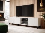 Cama RTV cabinet PAFOS 200x42x52 White matt - imagine 5