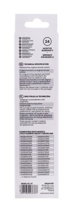 Savio SAVIO Universal remote controller/replacement for SAMSUNG TV RC-07 IR Wireless TV - imagine 5