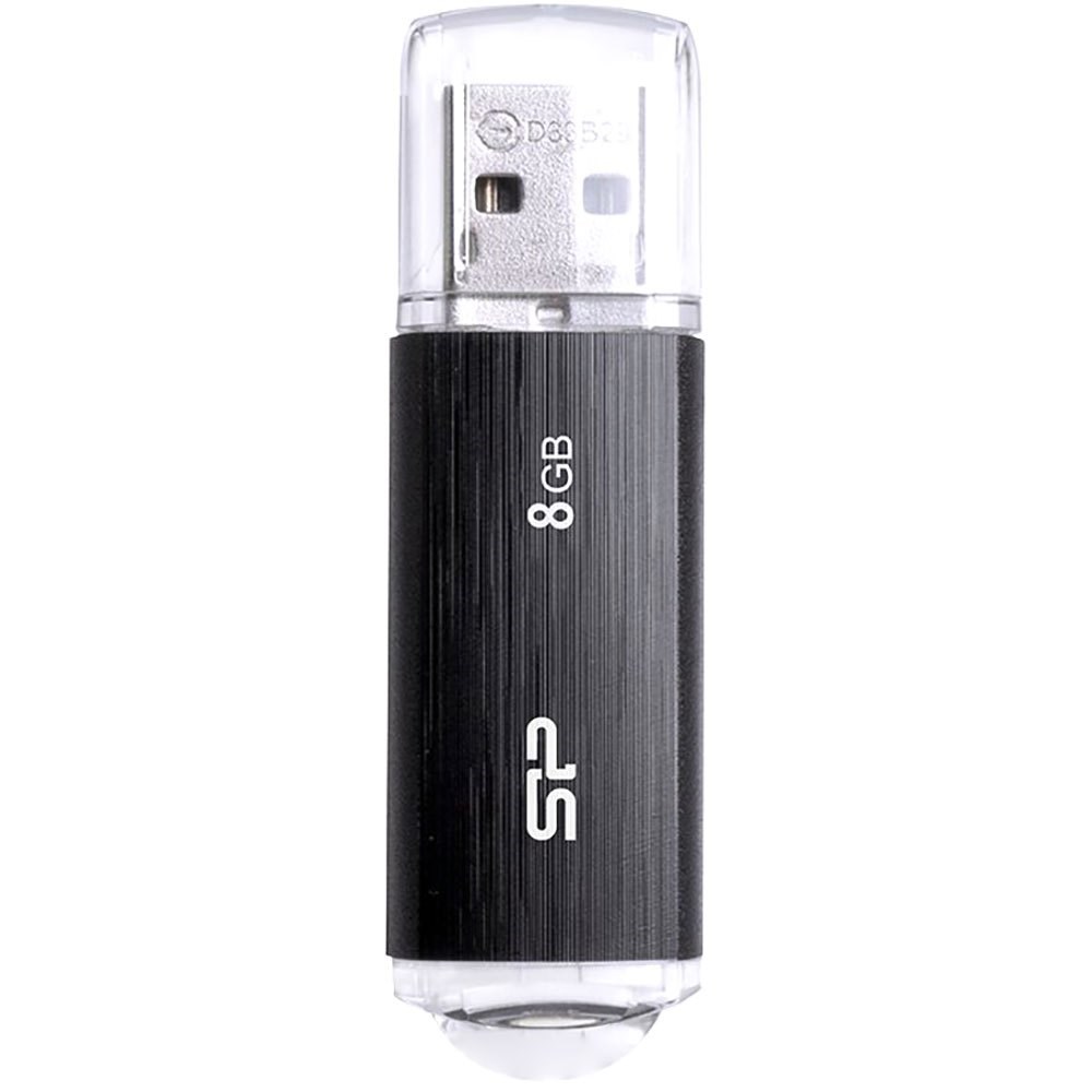 cps-810b6f1fd2e2f429438c6237e541847a-2026-01-14-20-45-16 SILICON POWER Ultima U02 Pendrive USB flash drive 8 GB USB 2.0 (SP008GBUF2U02V1K) Black - imagine 1