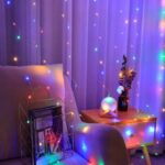 EXTRALINK KURTYNA ŚWIETLNA 300 LED 3X3 LAMPKI ŚWIĄTECZNE CHOINKOWE MULTIKOLOR OZDOBA - imagine 4