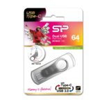 Silicon Power Mobile C80 USB flash drive 64 GB USB Type-A / USB Type-C 3.0 (3.1 Gen 1) Titanium - imagine 4