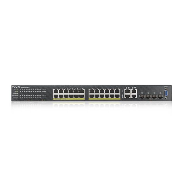Zyxel GS2220-28HP-EU0101F network switch Managed L2 Gigabit Ethernet (10/100/1000) Power over Ethernet (PoE) Black - imagine 2