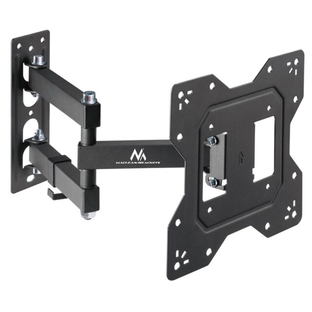 Maclean MC-700N TV Monitor Wall Mount Universal max VESA 200x20 23 -43  30kg Black Extendable Tilting for Small TVs - imagine 9