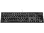 A4Tech FSTYLER FX60H (White Backlit) keyboard USB QWERTY Black  Grey - imagine 2
