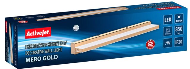 Activejet AJE-MERO GOLD LED wall lamp - imagine 3