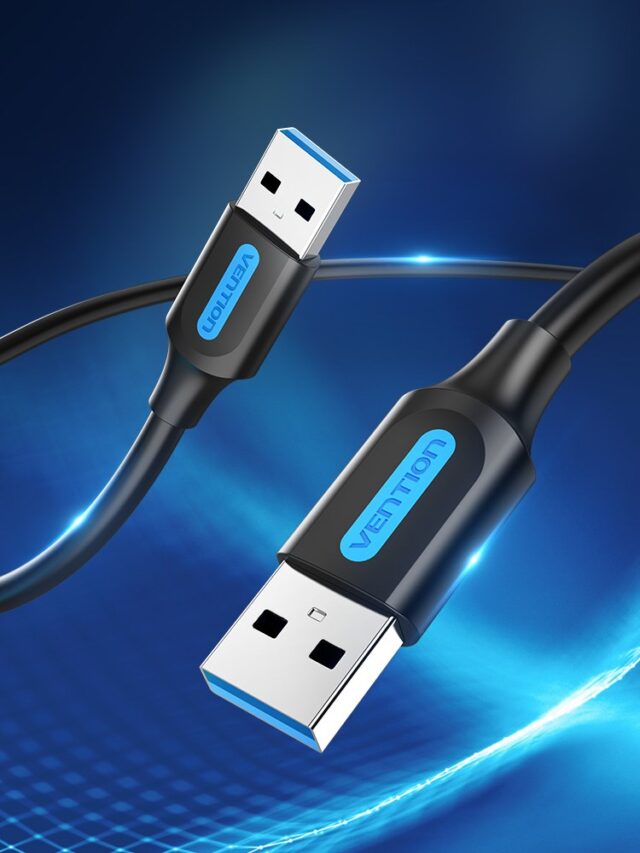 Vention USB 3.0 A Male to A Male Cable 0.5M Black PVC Type - imagine 3