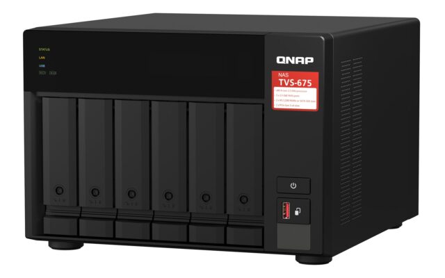 QNAP TVS-675 NAS Tower Ethernet LAN Black KX-U6580 - imagine 5