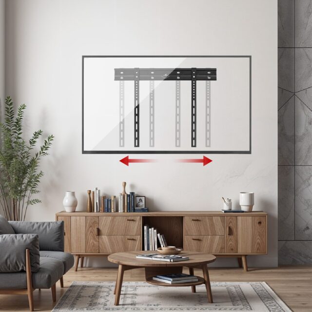 Maclean ultra flat wall mount for TV  40-85   max VESA 600x400  load up to 80kg  MC-123 - imagine 11