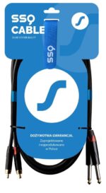 SSQ RCAJM3 SS-1429 Cable 2x RCA - 2x Jack Mono 6 3 mm 3 m Black