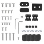 Maclean MC-386 Universal TV Stand Base for Cabinet Dresser Table Desk 32  - 75  40kg VESA 35° Rotating Temepred Glass Adjustable TV Height Powder Coating - imagine 7