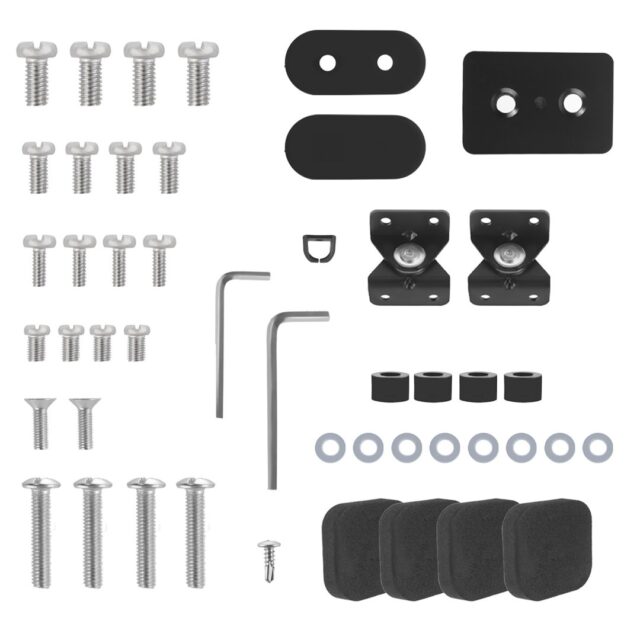 Maclean MC-386 Universal TV Stand Base for Cabinet Dresser Table Desk 32  - 75  40kg VESA 35° Rotating Temepred Glass Adjustable TV Height Powder Coating - imagine 7