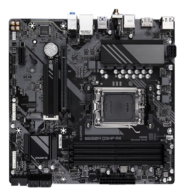 GIGABYTE B650M D3HP AX Motherboard - AMD Ryzen 9000 Series CPUs  5+2+2 Phases VRM  up to 8000MHz DDR5 (OC)  2xPCIe 4.0 M.2  WIFI 6E  2.5GbE LAN  USB 3.2 Gen 1 - imagine 4
