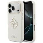 Case Guess FW Resin Logo for iPhone 17    Pro beige