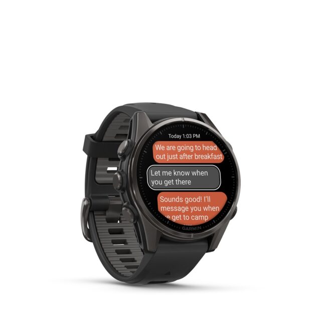 Garmin fenix 8 3.3 cm (1.3 ) AMOLED 43 mm Digital 416 x 416 pixels Touchscreen Black Wi-Fi GPS (satellite) - imagine 4
