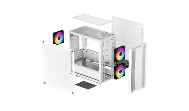 DeepCool CC360 WH ARGB Mini Tower White - imagine 9