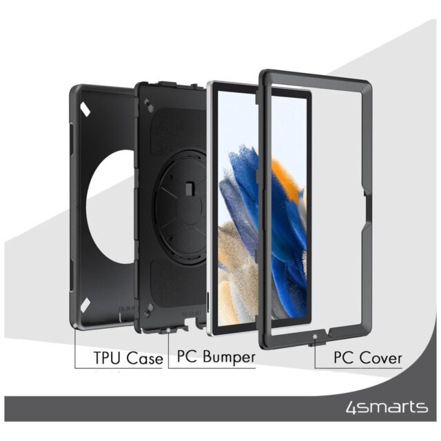 Pancerne etui z uchwytem  4smarts Rugged Case Grip do Samsung Galaxy Tab A9+ - imagine 9