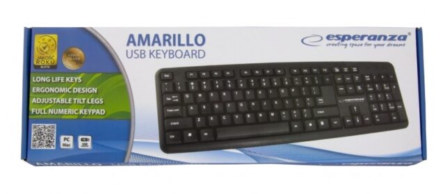 Esperanza EK134 keyboard USB Black - imagine 4