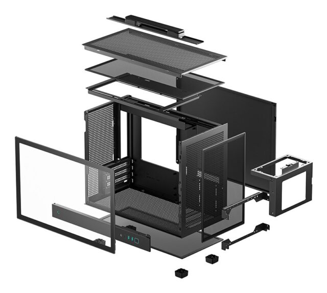 DeepCool CH160 PLUS Small Form Factor (SFF) Black - imagine 10