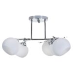 Classic chandelier pendant ceiling lamp Activejet IRMA nickel 5xE27 for living room - imagine 5