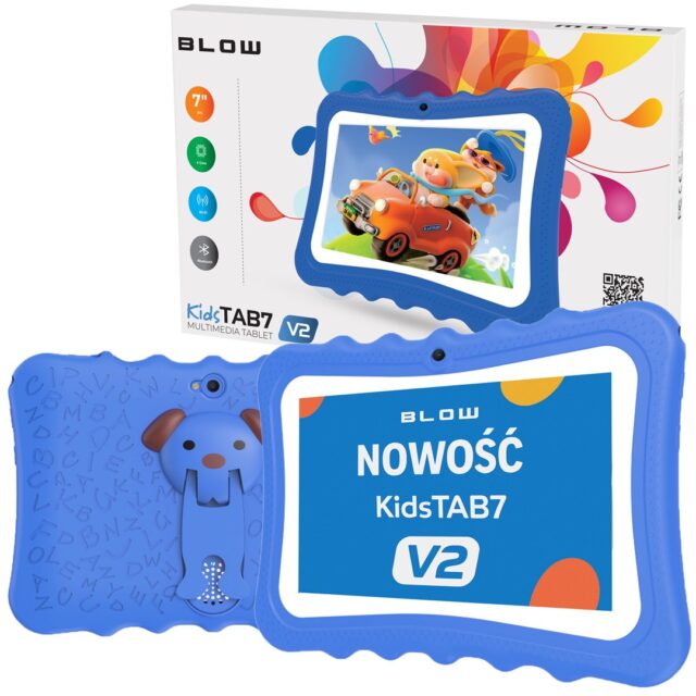 Tablet KidsTAB7 V2 BLOW 4/32GB niebieskie etui 2MP - imagine 4
