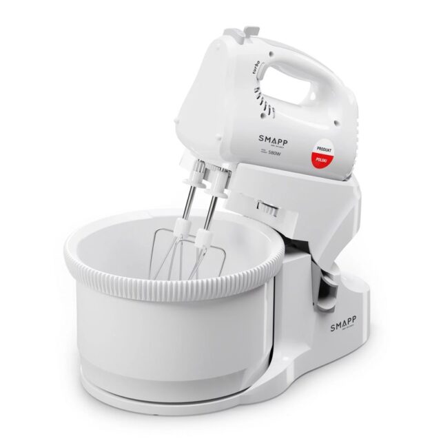 SMAPP Hand Mixer with 2 bowls 451.66 White - imagine 3