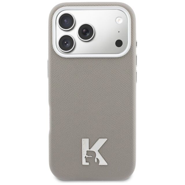 Case Karl Lagerfeld Karl Head Logo       MagSafe for iPhone 17 Pro grey - imagine 3