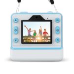 FLASH BLUE INSTANT CAMERA WITH THERMAL PRINTER FOR CHILDREN - imagine 4
