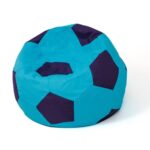Soccer Sako bag pouffe green-grey L 80 cm