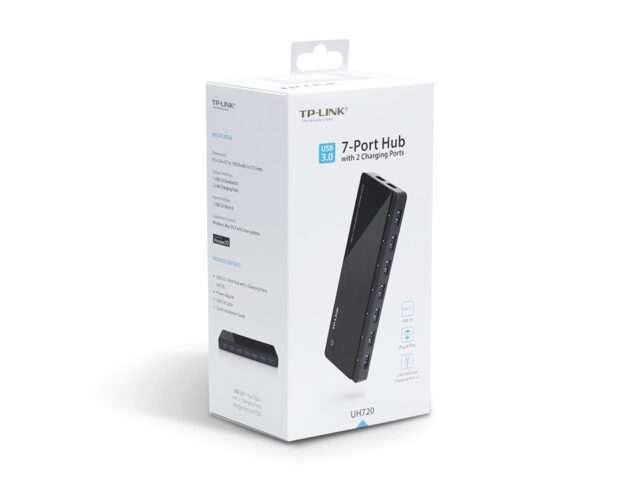 TP-Link UH720 USB 3.2 Gen 1 (3.1 Gen 1) Micro-B 5000 Mbit/s Black - imagine 4