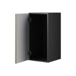 Cama full storage cabinet ROCO RO3 75/37/39 white/black/white