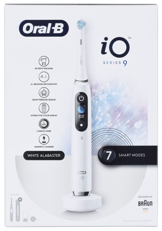 Braun Oral-B iO Series 9 White electric toothbrush - imagine 18