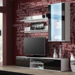Cama TV stand SOHO 180 white/black gloss