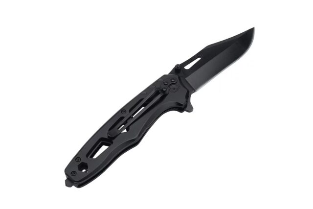 AZIMUTH TACTICAL BLACK FOLDING KNIFE - imagine 3
