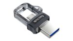 SanDisk Ultra Dual m3.0 USB flash drive 256 GB USB Type-A / Micro-USB 3.2 Gen 1 (3.1 Gen 1) Black  Silver  Transparent - imagine 4