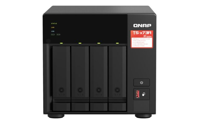 QNAP TS-473A + QSW-1105-5T Bundle Pack NAS Tower Ryzen Embedded V1500B 8 GB DDR4 0 TB QNAP Turbo System Black - imagine 3