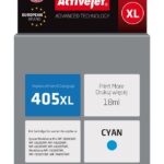 Activejet AE-405CNX ink (replacement for Epson 405XL C13T05H24010; Supreme; 18ml; cyan)