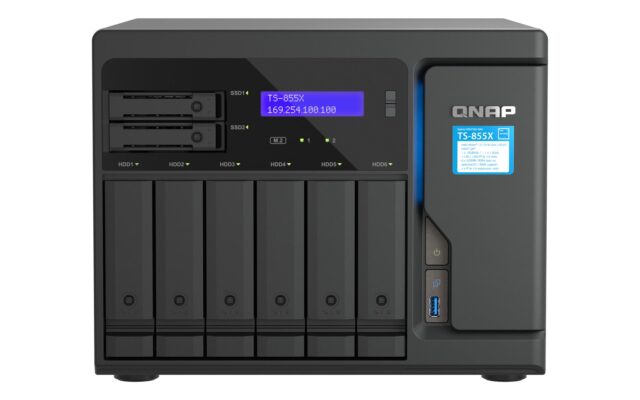 QNAP TS-855X SAN Tower Intel Atom® C5125 8 GB DDR4 0 TB QNAP QTS Black - imagine 5
